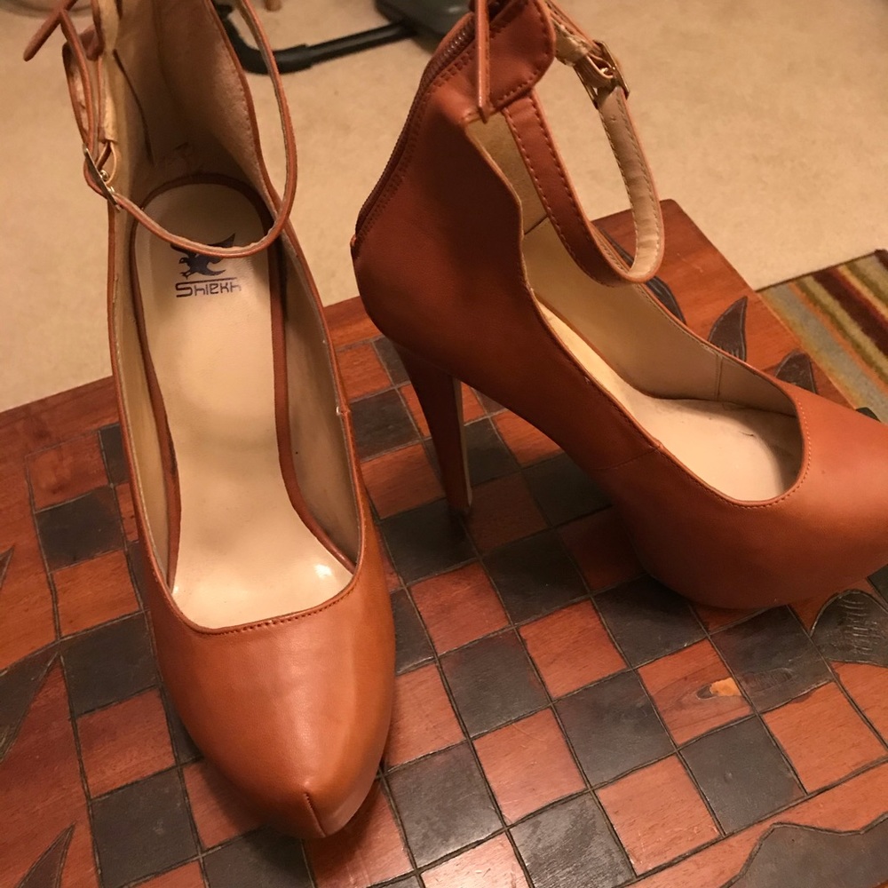 PM11063 Six Inch Ankle Strap Heels